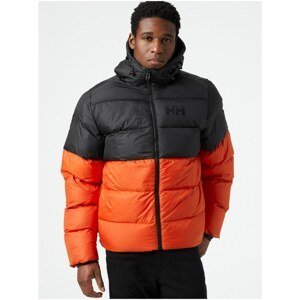 Black-orange men's quilted jacket HELLY HANSEN Active - Men's