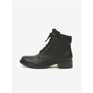 Black Women's Ankle Leather Boots U.S. Polo Assn. Beggy - Women