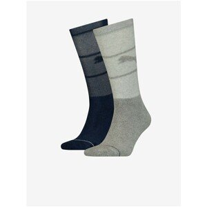 Set of two pairs of unisex socks in gray and black Puma - unisex
