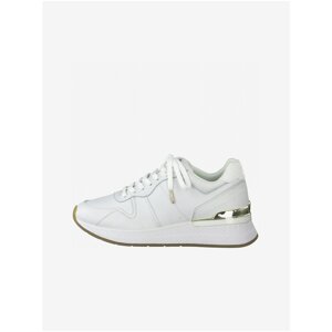 White Leather Sneakers Tamaris - Women