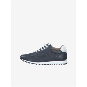 Dark blue leather sneakers Tamaris - Women