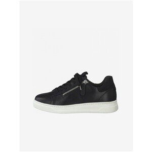 Black Leather Sneakers Tamaris - Women