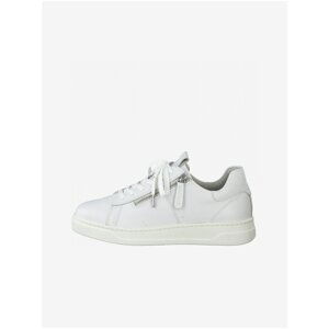 White Leather Sneakers Tamaris - Women