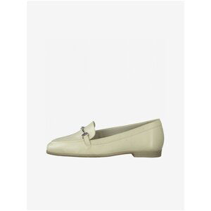 Cream Leather Loafers Tamaris - Women