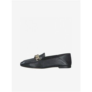 Black Leather Loafers Tamaris - Women