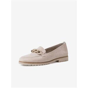 Light grey suede loafers Tamaris - Women