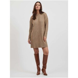 Brown sweater dress VILA Oaly - Women