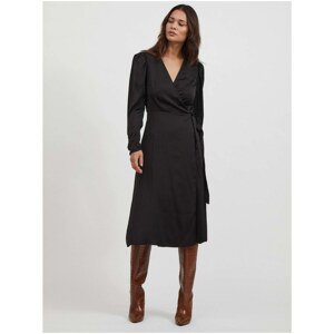 Black wrap dress VILA Vimiel - Women