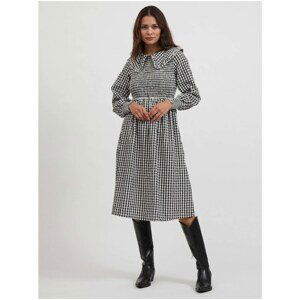 White-black plaid dress VILA Vitalian - Women