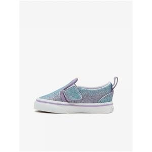 Purple-Blue Girls' Glitter Sneakers VANS Slip On - Unisex
