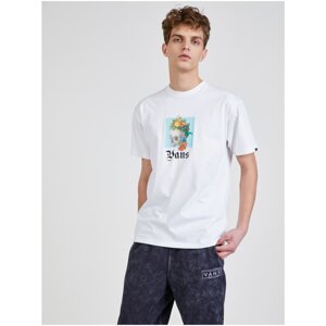 White Men's T-Shirt with PRINT VANS Death Blooms - Men's