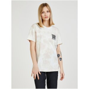 Pink-White Women's Patterned T-Shirt VANS - Women