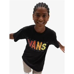 Black boys' T-shirt with VANS print - unisex