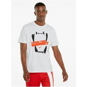 White Men's T-shirt with Puma 4th Quarter print - Men