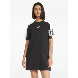 White-black women's dress with Puma print - Women