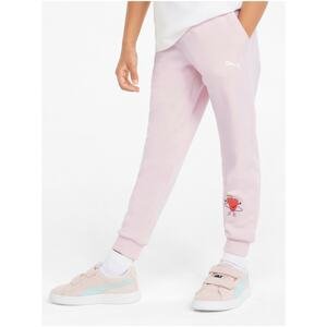 Light Pink Girls Patterned Sweatpants Puma Fruit Mates - unisex