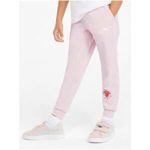 Light Pink Girls Patterned Sweatpants Puma Fruit Mates - unisex