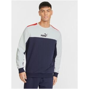 White-Blue Men's Sweatshirt Puma Essentials - Men's