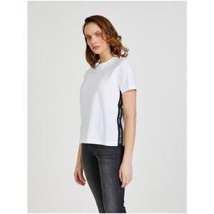 White Patterned T-Shirt Calvin Klein - Women