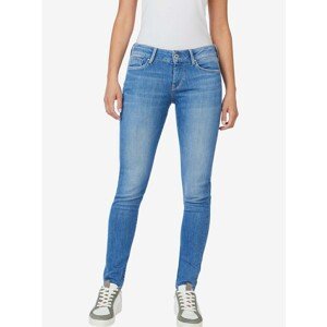 Blue Women's Skinny Fit Jeans With Embroidered Effect Pepe Jeans Soho - Women