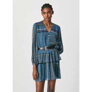 Blue Women Patterned Dress Pepe Jeans Megan - Women