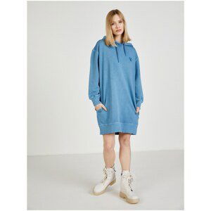 Blue Hoodie Dress Pepe Jeans Dana - Women