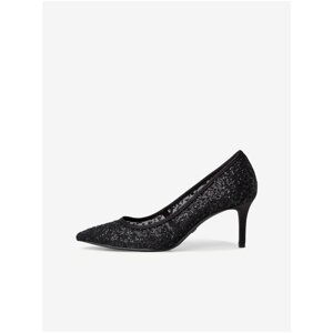 High Heel Black Pumps with Decorative Details Tamaris - Women