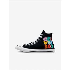 Black Patterned Ankle Sneakers Converse Chuck Taylor All Star - Men