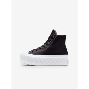 Black Women's Ankle Sneakers on The Converse Chuck Taylor Platform - Women