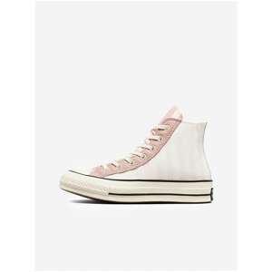 Pink-White Women Patterned Ankle Sneakers Converse Chuck 70 - Women