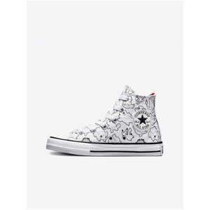 White Kids Patterned Ankle Sneakers Converse X POKEMON - Unisex