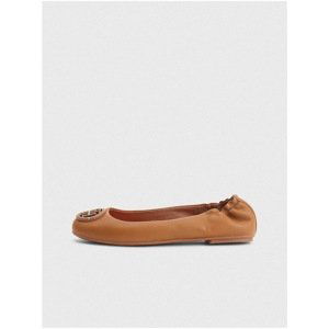 Brown Women's Leather Ballerina Tommy Hilfiger - Women