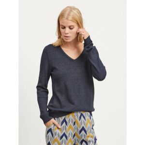 Blue brindle basic sweater VILA Viril - Women