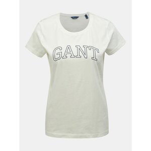 White women's T-shirt with GANT print - Women