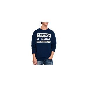 Scotch & Soda Blue Men's Sweatshirt Amsterdams Blauw - Men's