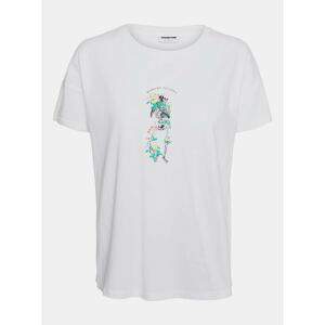 White T-Shirt Noisy May Command - Women