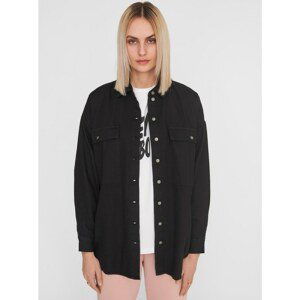 Black Denim Shirt Noisy May Flanny - Women