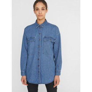 Blue Denim Shirt Noisy May Flanny - Women