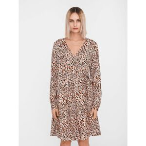 Beige patterned dress Noisy May Fiona - Women