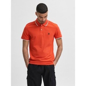 Orange Polo T-Shirt Selected Homme-New-Season - Men