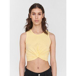 Yellow crop top Noisy May Twiggi - Women