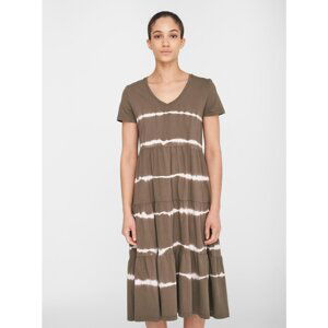 Khaki Patterned Midish dress Noisy May Buster - Women