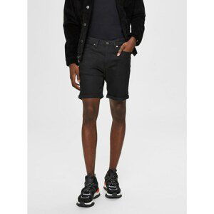 Black Denim Shorts Selected Homme-Alex - Men