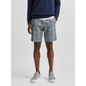 Blue Checkered Shorts Selected Homme - Men