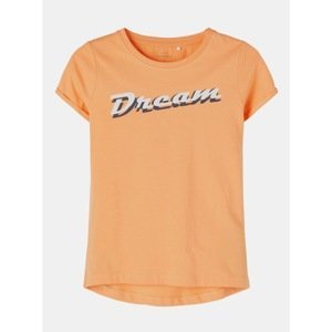 Orange girls' T-shirt with print name it Vix - unisex