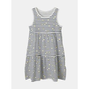 White Girly Striped Dress name it Vigga - unisex