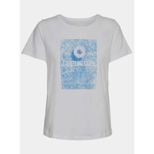 White T-shirt with print Noisy May Nate - Women