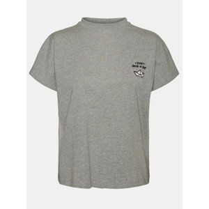 Grey T-shirt with print Noisy May Hailey - Women