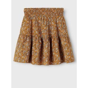 Brown Girly Floral Skirt name it Karin - unisex