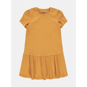 Mustard striped girl dress name it Lara - unisex